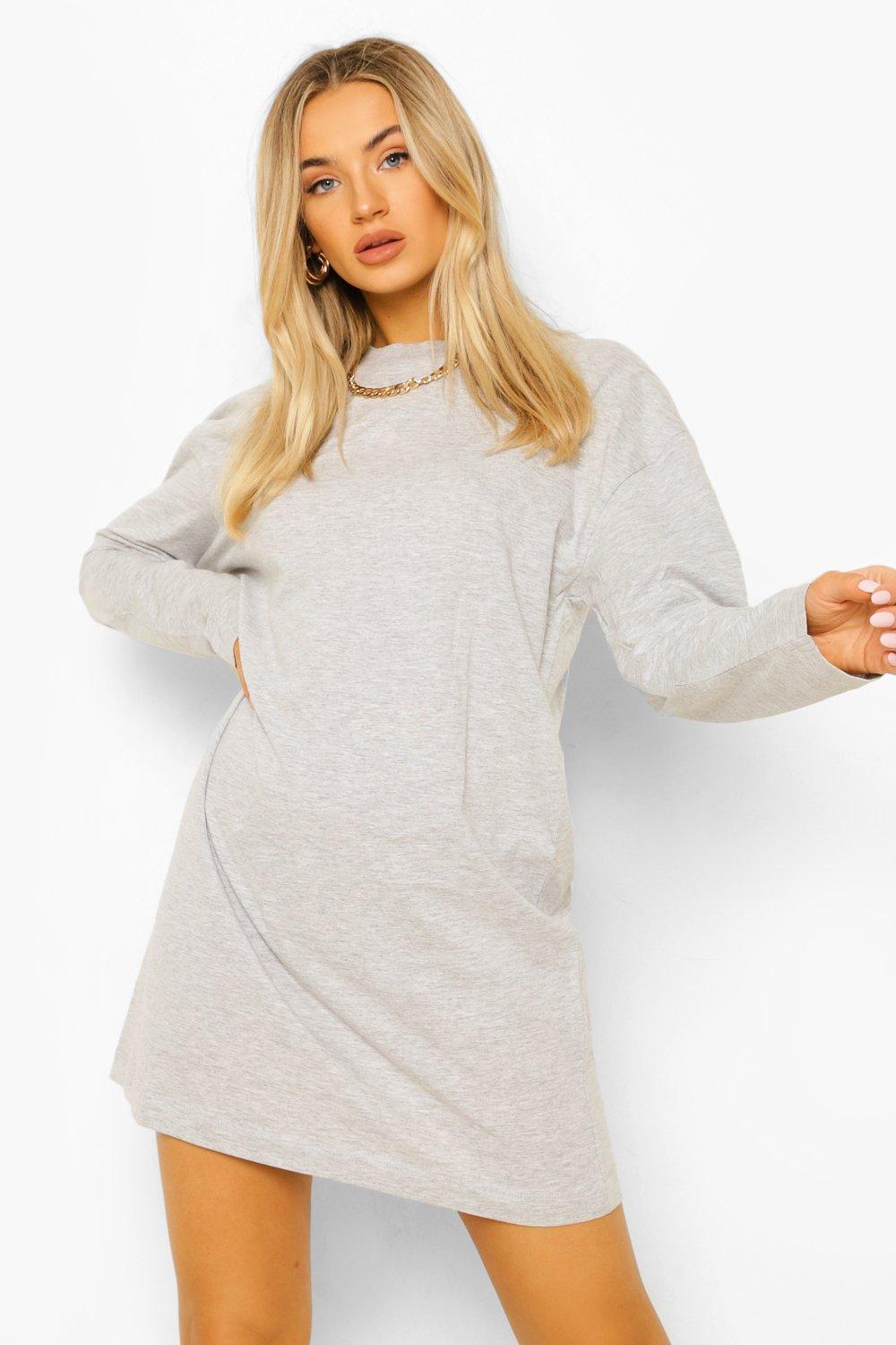 Full sleeve t shirt dress hot sale